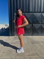 Conjunto Remera + Pollera con short D·Pro Series Rojo