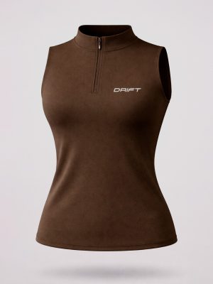PREVENTA Musculosa con cierre Chocolate