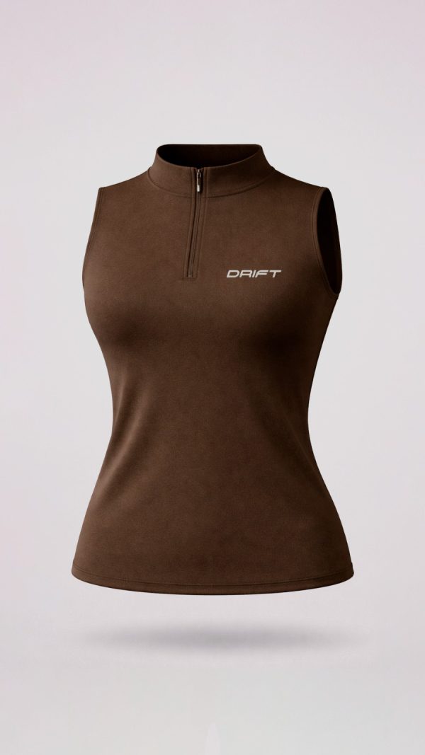 PREVENTA Musculosa con cierre Chocolate