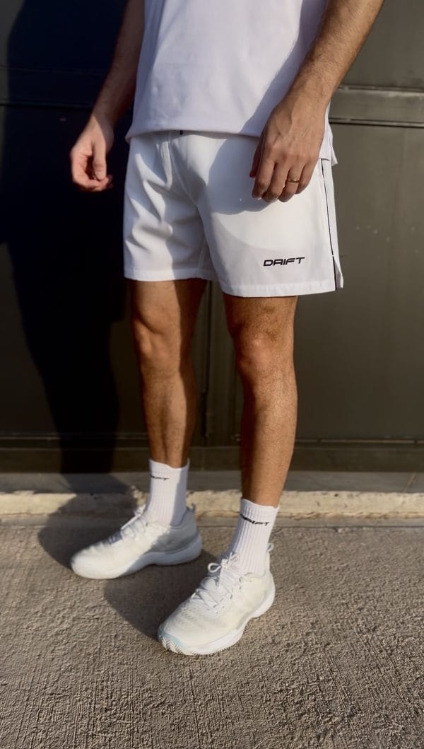 Short técnico Stripe Series White