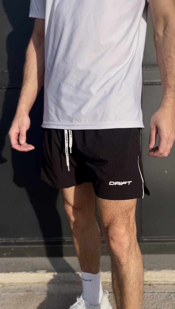 Short técnico Stripe Series Negro
