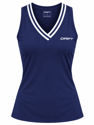 Musculosa cuello tejido Navy