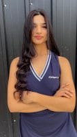 Preventa Musculosa cuello tejido Navy